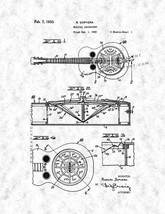 An item in the Art category: Musical Instrument Patent Print - Gunmetal