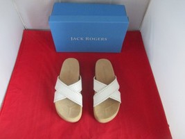 JACK ROGERS Women&#39;s Lexi Criss-Cross Sandals $138 White - US Size 9  -  ... - £28.15 GBP
