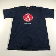 Vintage Alle Start Cafe Shirt Herren XL Marineblau Las Vegas Offiziell Logo - $12.85