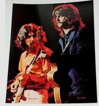 George Harrison Eric Clapton Concert Poster Card Vintage 1973 Rising Signs - £36.62 GBP