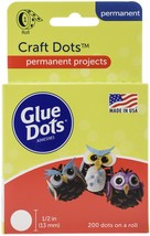Glue Dots .5 Craft Dot Roll 200 Clear Dots inch - $567.86 MXN