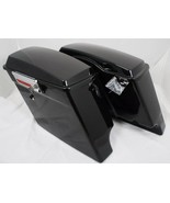 Black cherry Fat Ass Wide Width Extended Stretched Hard Saddlebag  - $617.76