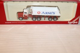HO Scale Herpa, Arne&#39;s Gravel Truck and Trailer, #6009 White  BNOS - £35.97 GBP