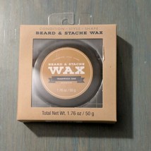 Teakwood Oak Scented Beard & Stache Wax Condition Style Shape 1.76 oz. NIB - $6.05