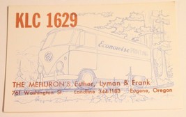 Vintage CB Ham radio Amateur Card KLC 1629 Eugene Oregon - £3.89 GBP