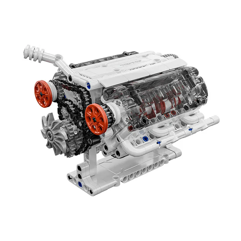 Car Simulation V6 Engine Internal Structure Model Building Blocks Bricks Sets - £41.11 GBP