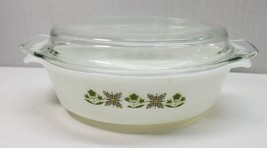 FIRE KING Meadow Green Anchor Hocking Oven Proof 1 1/2 Qt 433 Casserole W/lid... - $6.79
