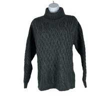 St. John&#39;s Bay Womens Turtleneck Knit Pullover Sweater Size MP Petite Gray - £12.61 GBP