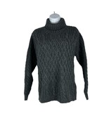 St. John&#39;s Bay Womens Turtleneck Knit Pullover Sweater Size MP Petite Gray - $15.80