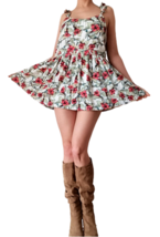 Free People Floral Mini Dress Flowers print Country Dress - £31.28 GBP