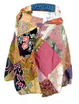Terrapin Trading Vintage Upcycled Patchwork Hippy Gypsy Moroccan Patch Skirt/Hal - £24.93 GBP