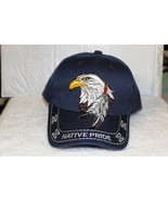 EAGLE AND FEATHERS INDIAN NATIVE PRIDE BASEBALL CAP ( DARK BLUE ) - £9.02 GBP