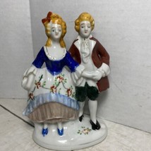 Vintage Courting Colonial Couple Occupied Japan 5.5” Pre-owned Porcelain - £13.44 GBP