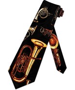 Steven Harris Men&#39;s Brass Instrument Tie Black (Black) - €21,51 EUR