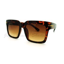 Oversized Square Sunglasses Super Retro Fashionable Stylish Shades - £7.97 GBP