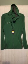 Nike Men&#39;s Size Small Basketball Green Dri-Fit Zip Hoodie Jacket 867762 - £50.21 GBP