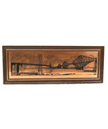 The Forth Bridges Vintage Etchmaster Original Copper Etching 18.75&quot; x 7&quot; - $830.19 MXN