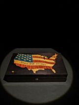 Elie Bleu Stars & Stripes "  Cigar Humidor 110 Count NIB Made in France NIB image 4