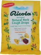 LIL7776 Ricola Cough Drops, Natural Herb, 21/Bag - £12.75 GBP