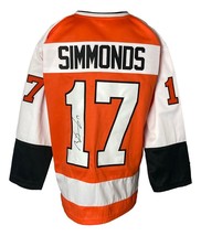 Wayne Simmonds Philadelphia Firmado Naranja Camiseta Hockey JSA - £83.41 GBP