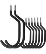 SAZ HOME Garage Hooks 8 Pk (2 XL, 6 standard) Ceiling Hooks &amp; Bike Hooks... - $14.88
