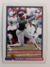 Rickey Henderson Oakland Athletics Bowman Baseball Card - £3.98 GBP