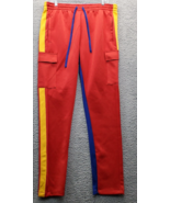Decible Track Pants Men&#39;s XL Multi Colorblock Print Pockets Stretch Draw... - €21,26 EUR