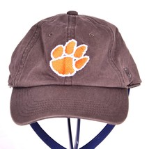 Clemson Tigers Hat Cap Big Tiger Paw Logo Grey Top Of The World - £11.77 GBP