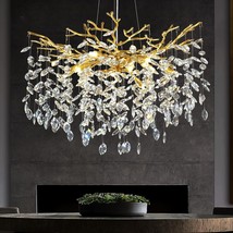 Modern Crystal Chandelier, 30&quot; Chandeliers for Dining A-Round-D 30 Inch,... - $640.43