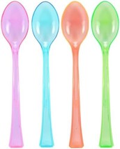 Party Dimensions 24 Count Mini Neon Spoons, Neon Mix - £4.81 GBP