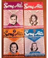 Vintage 1939-40 Song Hits Magazine Lot of 4 Kate Smith Artie Shaw Langfo... - €18,64 EUR