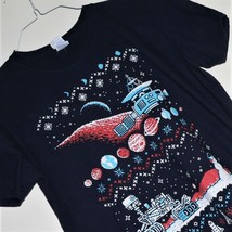 CHRISTMAS / XMAS T-SHIRT sz M ~ WALL-E? SPACE NASA ROBOT SPACESHIP PLANE... - £10.71 GBP