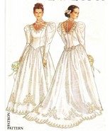 Vintage Misses Wedding Dress Bridal Gown Leg Of Mutton Sleeve Sew Patter... - £7.82 GBP