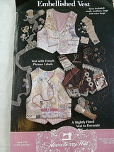Gooseberry Hill Embellished Vest Pattern Unused 1993 Quilting - $3.95
