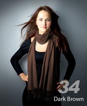 Nollia Solid Pashmina Shawl & Wrap Scarf With Tassels On Both Ends (10-Piece) image 15