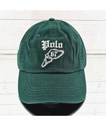 Polo Ralph Lauren Hat Cap Moss Green Logo Embroidered Twill Ball Cap Str... - £52.71 GBP