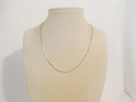 Department Store 16&quot; 18k Gold over Sterling Silver Box Chain Necklace N539 - £18.76 GBP