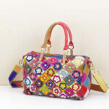 Cowhide Handbags Color Flower Handbags - £90.60 GBP
