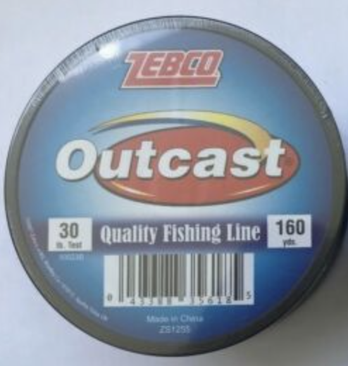 Zebco Outcast Monofilament Fishing Line, 30 Lb. Test, 160 Yds - $6.79