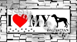 New I Love My Dalmatian Dog Design Checkbook Cover - £7.95 GBP