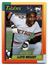 1990 Topps Traded #77T Lloyd Moseby    Detroit Tigers Baseball Cards NM ID:53963 - $1.73