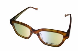 Lucky Brand Mens Ophthalmic Eyeglass Rectangle Brown Horn Plastic Venturer 50 - £35.87 GBP