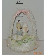 1990 Precious Moments Musical Bride &amp; Groom Wedding Cake Topper #434418 - $24.98