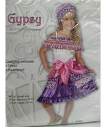 Cute Girls Colorful Gypsy Costume Size 4-6 Fortune Teller Clairvoyant Hi... - $306.70 MXN