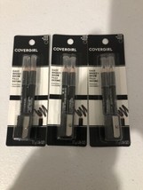 Lot of 3 Covergirl Easy Breezy Brow Fill + Define Pencils #500 Black Noir - £3.99 GBP