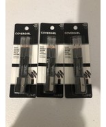 Lot of 3 Covergirl Easy Breezy Brow Fill + Define Pencils #500 Black Noir - $6.85 CAD
