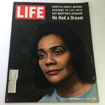 VTG Life Magazine September 12 1969 - Coretta King&#39;s Moving Account of Life - £10.36 GBP