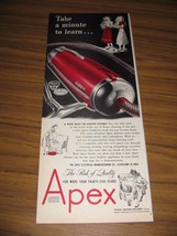 1948 Print Ad Apex All Metal Red Vacuum Cleaners Made in Cleveland,Ohio - £10.53 GBP