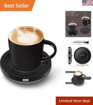 Smart Coffee Cup Warmer Set with Ceramic Mug - Gravity Induction &amp; Auto ... - $1,008.82 MXN