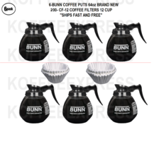 Bunn Coffee Pots 64oz 6 Decanters Total Regular &amp; 200 Free CF12 Filters - £88.07 GBP